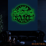 Custom Safari Animals Name Sign Metal Safari Sign Metal Wall Art Safari Nursery Decor Animal Name Sign Kid’s Nursery