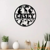 Custom Safari Animals Name Sign Metal Safari Sign Metal Wall Art Safari Nursery Decor Animal Name Sign Kid’s Nursery