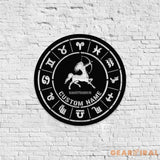 Custom Sagittarius Zodiac Metal Wall Art Sagittarius Zodiac Name Sign Decoration For Room Sagittarius Decor Custom