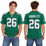 Custom Saquon Barkley Philadelphia Eagles Fan Inspired Game Jersey - White