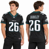 Custom Saquon Barkley Philadelphia Eagles Fan Inspired Alternate Premium F.U.S.E. Elite Jersey - Black