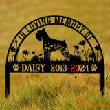 Custom Schnauzer Memorial Metal Stake - Personalized Pet Grave Marker Remembrance Sign Sympathy Gift Schnauzer Loss
