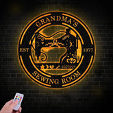 Custom Sewing Metal Wall Art Sewing Room Sign Personalized Sewing Sign Sewing Room Wall Decor Quilting Sign Gift for