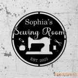 Custom Sewing Wall Art Quilting room Decor Sewing Lover Gifts Personalized Sewing Metal Sign Sewing Machine Sign Sewing
