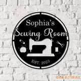 Custom Sewing Wall Art Quilting room Decor Sewing Lover Gifts Personalized Sewing Metal Sign Sewing Machine Sign Sewing