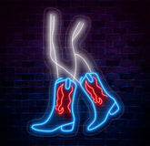 Custom Sexy Cowgirl Neon Sign with Boots - LED Wall Art for Cowboy and Cowgirl Decor - Perfect Gift for Her and Girls’