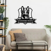 Custom Shepherd Metal Family Name LED Sign - Personalized Monogram Wall Art - Last Name Initial Hanging - Perfect