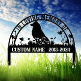 Custom Shetland Sheepdog Memorial Metal Stake - Personalized Pet Grave Marker Remembrance Sign Sympathy Gift Pet Loss