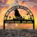 Custom Shetland Sheepdog Memorial Metal Stake - Personalized Pet Grave Marker Remembrance Sign Sympathy Gift Pet Loss