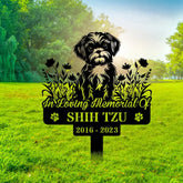 Custom Shih Tzu Memorial Stake Sign - Shih Tzu - Pet Loss Gift - Sympathy Sign | GearViral