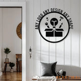 Custom Sign with Led Lights-Your Custom Text Metal Sign-Your Logo Here Sign-Metal Sign Custom-Your Text Here