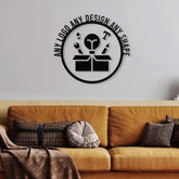 Custom Sign with Led Lights-Your Custom Text Metal Sign-Your Logo Here Sign-Metal Sign Custom-Your Text Here