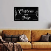 Custom Sign-Your Custom Text Metal Sign-Your Logo Here Sign-Metal Sign Custom-Your Text Here Sign-Custom Design