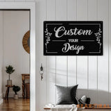 Custom Sign-Your Custom Text Metal Sign-Your Logo Here Sign-Metal Sign Custom-Your Text Here Sign-Custom Design