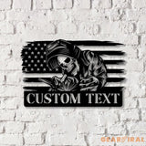 Custom Skull Welder Metal Sign with Led Light Welder Gifts Xmas Birthday Gift for Welder Dad Vs2 - Gearviral