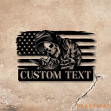 Custom Skull Welder Metal Sign with Led Light Welder Gifts Xmas Birthday Gift for Welder Dad Vs2 - Gearviral