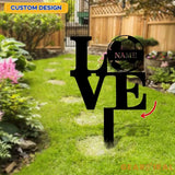 Custom Soccer and Love Metal Sign with LED Lights Personalized Family Name Metal Sign Wall Decor Personalized Wall Art