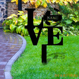 Custom Soccer and Love Metal Sign with LED Lights Personalized Family Name Metal Sign Wall Decor Personalized Wall Art