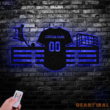 Custom Soccer Medal Hanger with Led Light Soccer Award Display Personalized Soccer Medal Display Soccer Medal Holder