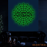 Custom Superhero Spider Name Sign Personalized Spider Web Name Sign Superhero Name Wall Art Birthday Decor Kids