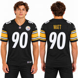Custom T.J. Watt Pittsburgh Steelers Fan Inspired Premium F.U.S.E. Premium Limited Jersey - Black