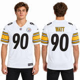 Custom T.J. Watt Pittsburgh Steelers Fan Inspired Premium F.U.S.E. Stitched Premium Limited Jersey - White