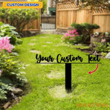Custom Text | Metal Sign | Outdoor Business Metal Stake Personalized Name Yard Sign Outdoor Door Garden Decor Logo