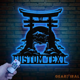 Custom Torii Gate Metal Wall Decor Japanese Bedroom Decor Inspirational Wall Art Sanmon Bonsai Tree Sign Japanese Home