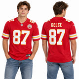 Custom Travis Kelce Kansas City Chiefs Fan Inspired Premium F.U.S.E. Premium Limited Jersey - Red