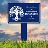 Custom Tree Memorial Plaque Outdoor Memorial Sign Engraved Tree Sign Outdoor Garden Sign Memorial Stake Plaque Grave
