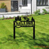 Custom Trout Fishing Address Sign Custom Fishing Sign Outdoor Fising Yard Stake Fish Address Stake Outdoor Decor House
