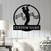 Custom Trumpet Player Name Metal Sign Personalized Jazz Musician Gift Music Lover Wall Decor Musician Name Sign Music