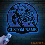 Custom Turtle Name Sign Personalized Beach House Sign Beach Sign Beach House Decor Sea Turtle Sign Beach House Sign Sea