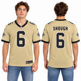 Custom Tyler Shough New Orleans Saints Fan Inspired Game Player Jersey - White
