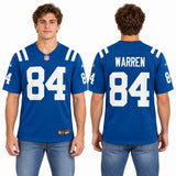 Custom Tyler Warren Indianapolis Colts Fan Inspired Team Game Jersey - Royal