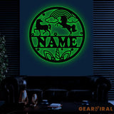 Custom Unicorn Name Sign with Led Lights Personalized Unicorn Lover Name Sign Nursery Decor Girls Room Decor Christmas