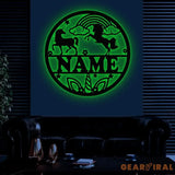 Custom Unicorn Name Sign with Led Lights Personalized Unicorn Lover Name Sign Nursery Decor Girls Room Decor Christmas