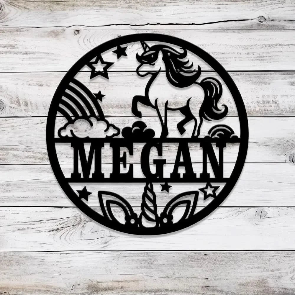 Custom Unicorn Name Sign with Led Lights Personalized Unicorn Lover Name Sign Nursery Decor Girls Room Decor Christmas