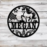 Custom Unicorn Name Sign with Led Lights Personalized Unicorn Lover Name Sign Nursery Decor Girls Room Decor Christmas