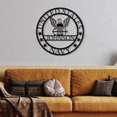 Custom US Navy Metal Sign United States Navy Sign USA Navy Sign Armed Force Sign Army Gift Retirement Gift,Military