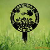 Custom Vegetable Garden Metal Stake Personalized Garden Metal Signs Garden Decor Outdoor Plaque for Mom Grandma