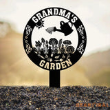 Custom Vegetable Garden Metal Stake Personalized Garden Metal Signs Garden Decor Outdoor Plaque for Mom Grandma