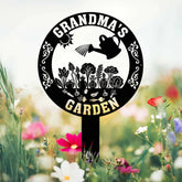 Custom Vegetable Garden Metal Stake Personalized Garden Metal Signs Garden Decor Outdoor Plaque for Mom Grandma