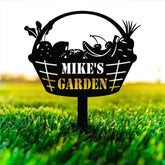 Custom Vegetables Garden Sign Vegetables Garden Stake Metal Yard Art Vegetable Plot Markers Gardener Gift Outdoor Sign