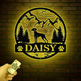 Custom Vizsla Metal Sign Dog Name Sign Personalized Vizsla Wall Decor Dog Lovers Wall Art Dog Mom Gifts Pet Lovers Gift