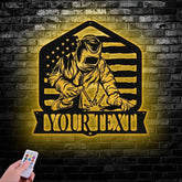 Custom Welder Metal Sign with Led Light Welder Gifts Xmas Birthday Gift for Welder Dad Gift For Dad Welding Gift