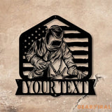 Custom Welder Metal Sign with Led Light Welder Gifts Xmas Birthday Gift for Welder Dad Gift For Dad Welding Gift