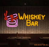 Custom Whiskey Neon Bar Sign Personalized Bar Club Neon Signs Neon Sign Home Bar Decor Bar Decoration Neon Lights