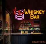 Custom Whiskey Neon Bar Sign Personalized Bar Club Neon Signs Neon Sign Home Bar Decor Bar Decoration Neon Lights