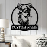 Custom White Tail Deer Buck Mullet Trucker Hat Sign with Led Light Man Cave Decor Hunting Lodge Decor Unique Gift for